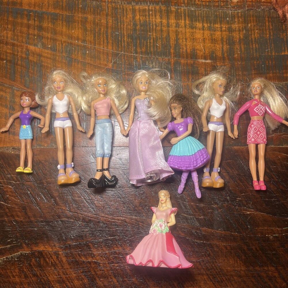 Vintage Matell Barbie McDonalds Figures Dolls Lot Of 8 3.5” To 5” Y2K